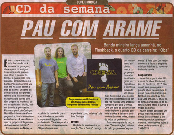 Crtica do cd Oba