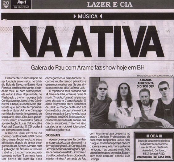 Crtica do Jornal Aqui