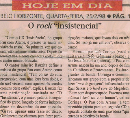 Crtica do Hoje em dia