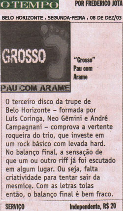 Crtica do cd Grosso