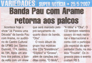 Show: J passou uma dcada